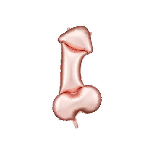 Picture of FOIL BALLOON PENIS ROSE GOLD 22 INCH